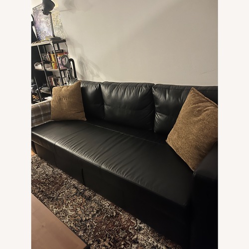 Used IKEA Friheten Leather Sofa Bed  for sale on AptDeco