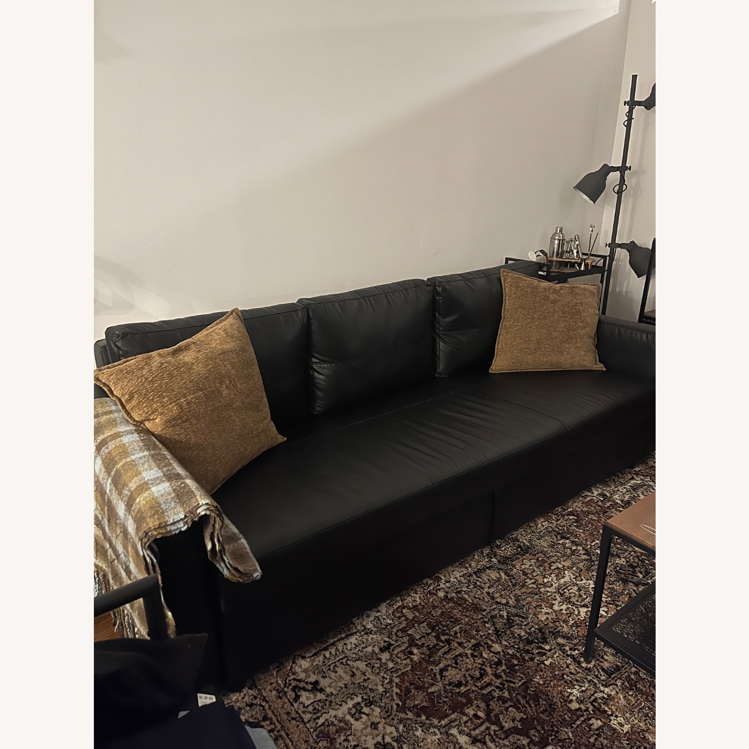 IKEA Friheten Leather Sofa Bed  - image-2