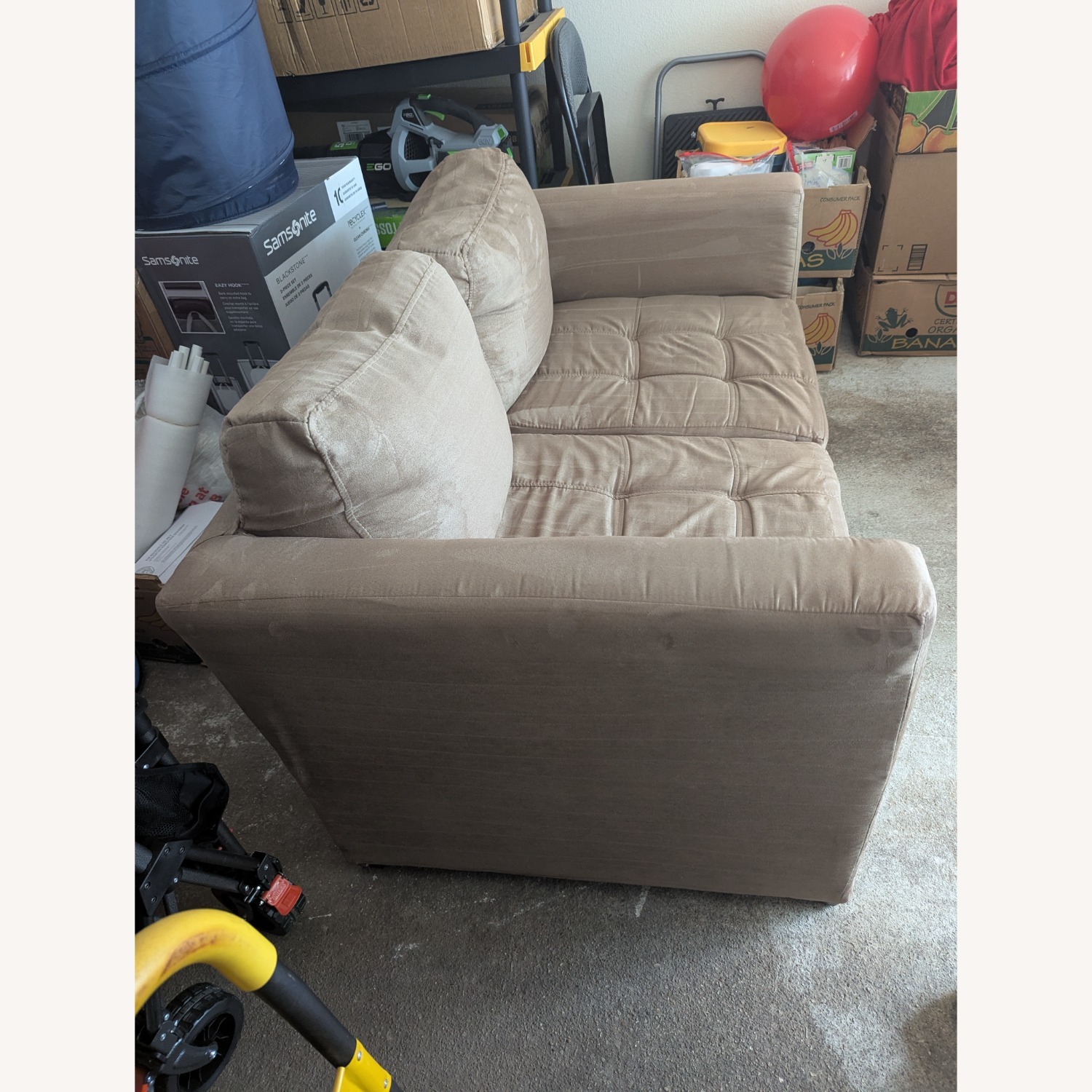 Wayfair Beige fabric Loveseat sofa - image-6