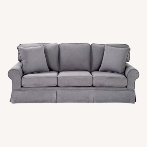 Used Bob's Katie Dark Gray Fabric Sleeper Sofa for sale on AptDeco