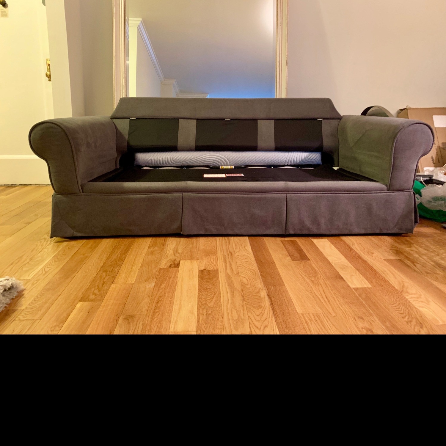 Bob's Katie Dark Gray Fabric Sleeper Sofa - image-3