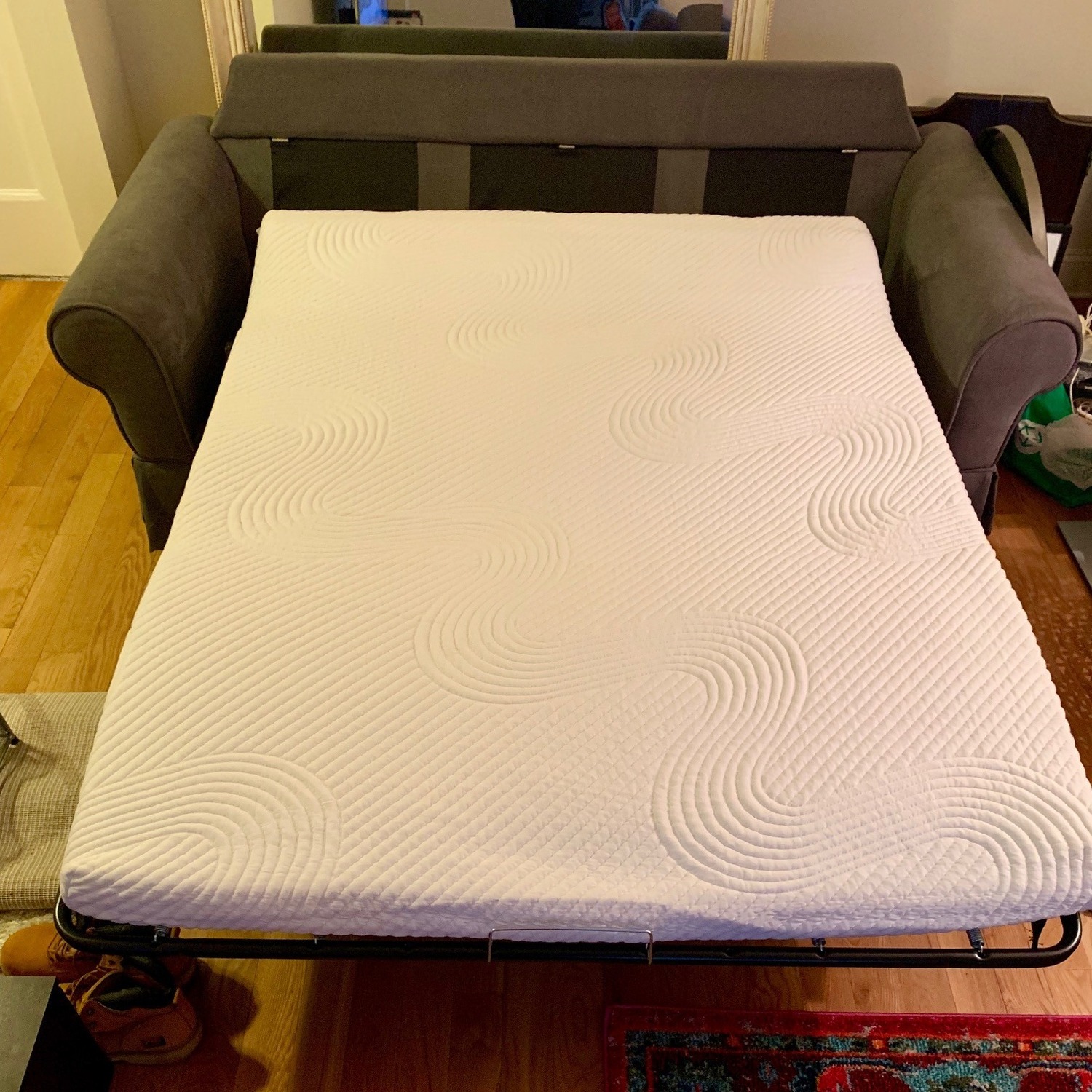 Bob's Katie Dark Gray Fabric Sleeper Sofa - image-4