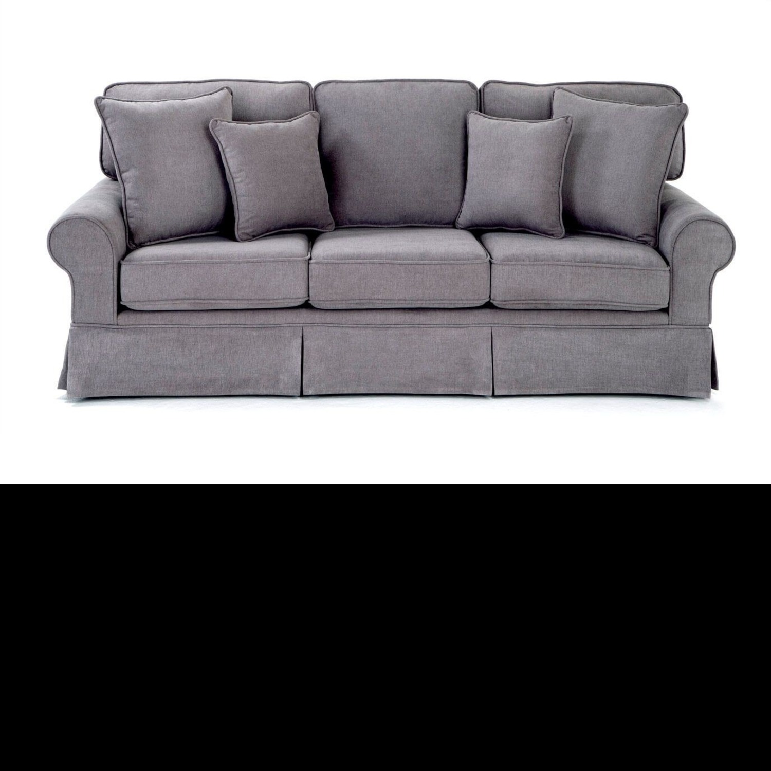Bob's Katie Dark Gray Fabric Sleeper Sofa - image-6