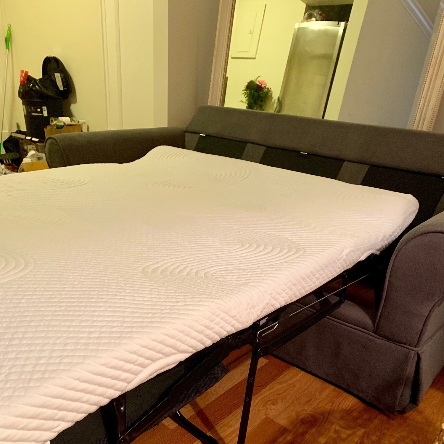 Bob's Katie Dark Gray Fabric Sleeper Sofa - image-5