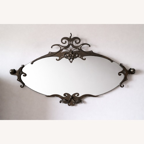 Used Gothic Wrought Iron Wall Mirror  for sale on AptDeco