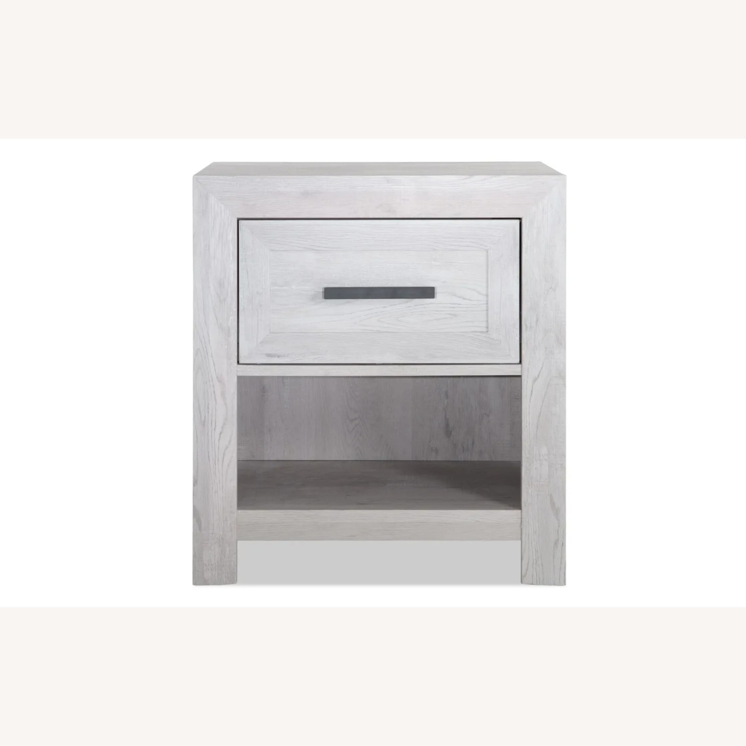 Bob's Discount Furniture Calvin White Light Gray Nightstand - image-5