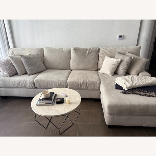 Used Living Spaces Harper Foam II Sectional for sale on AptDeco