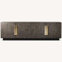 Restoration Hardware White Hall 4-Door Media Console