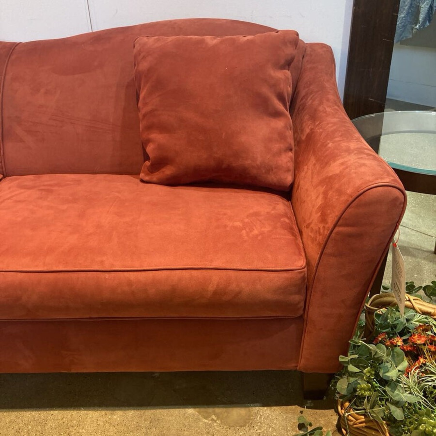 Bauhaus Double Arched Back Mircofiber Sofa - image-3