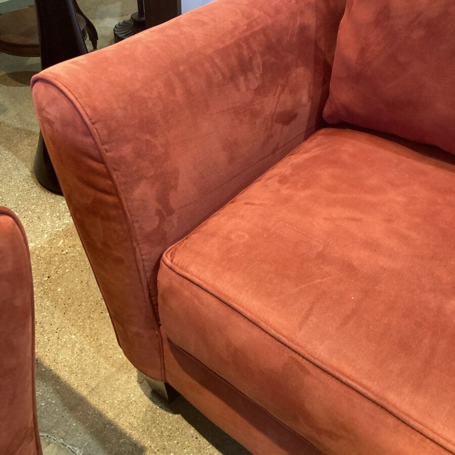 Bauhaus Double Arched Back Mircofiber Sofa - image-7