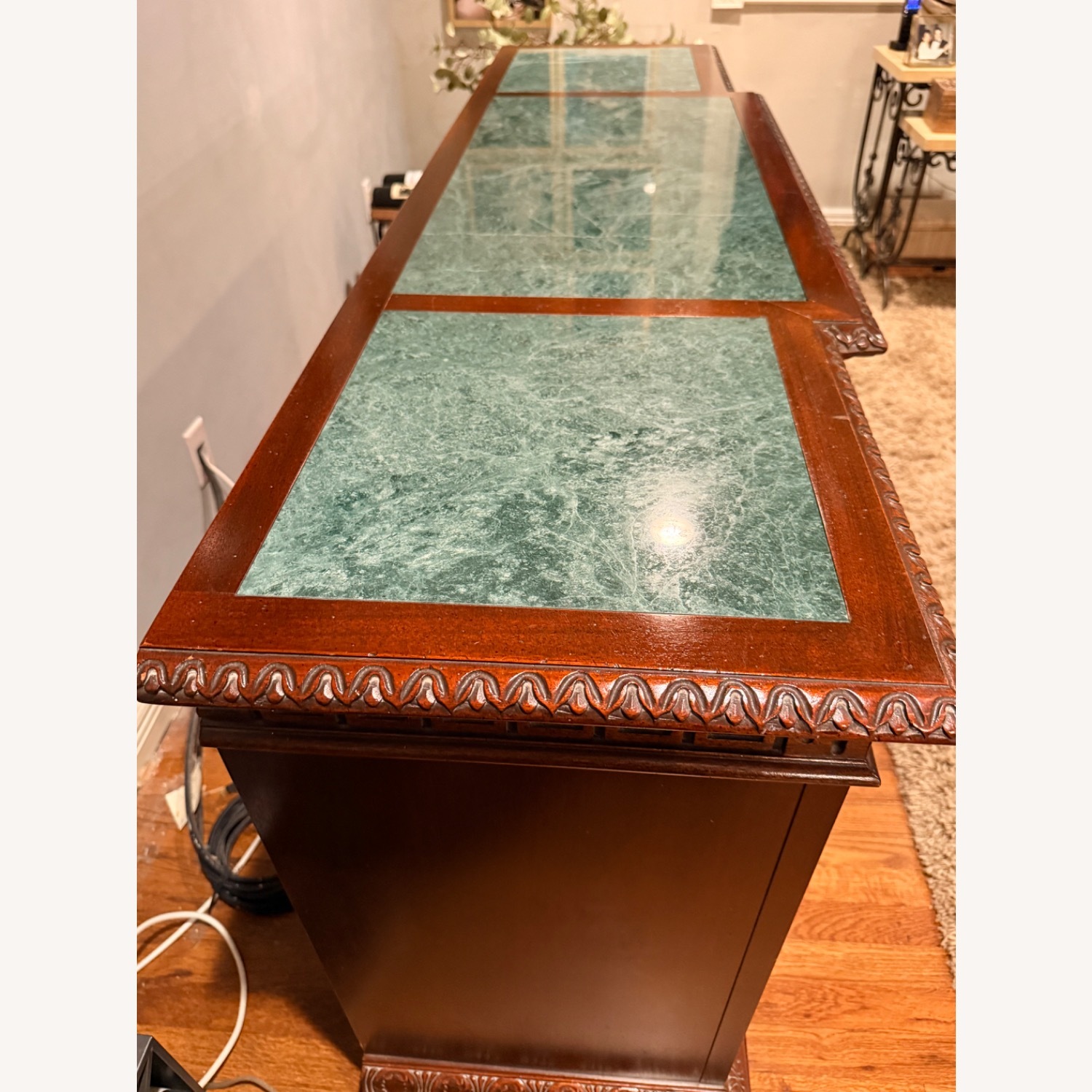 Hekman Reserve Burl Wood & Marble Top Buffet - image-10