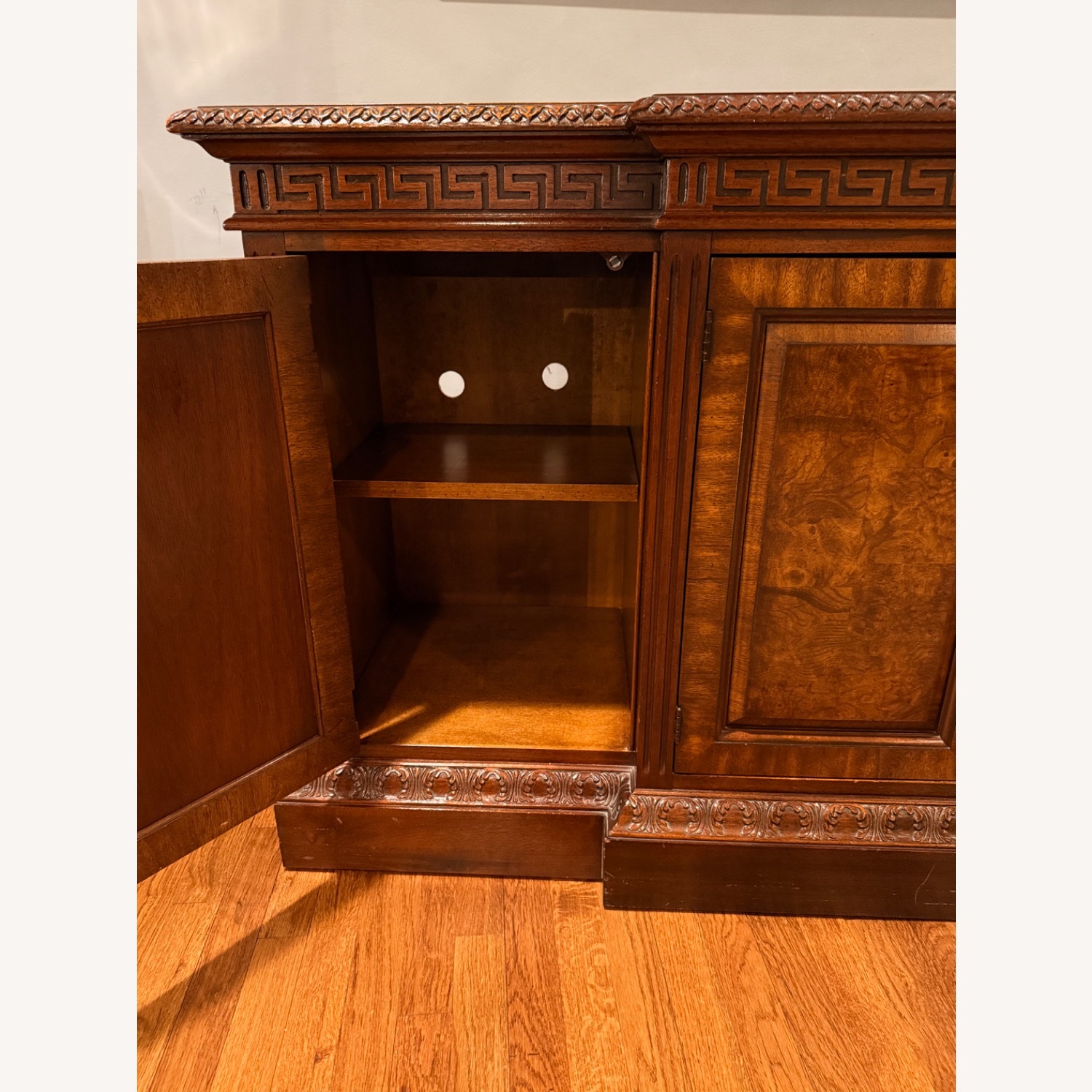 Hekman Reserve Burl Wood & Marble Top Buffet - image-6