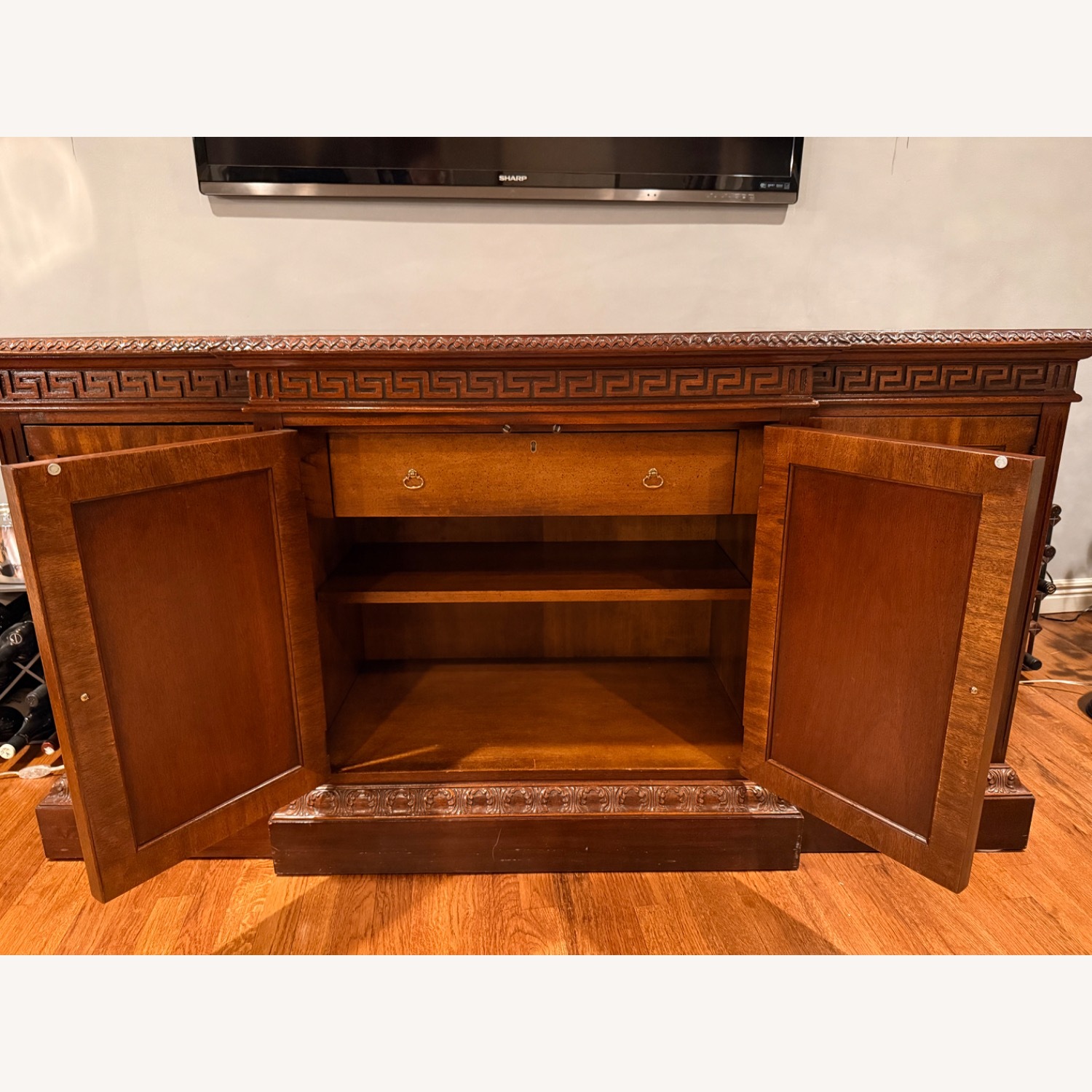 Hekman Reserve Burl Wood & Marble Top Buffet - image-7