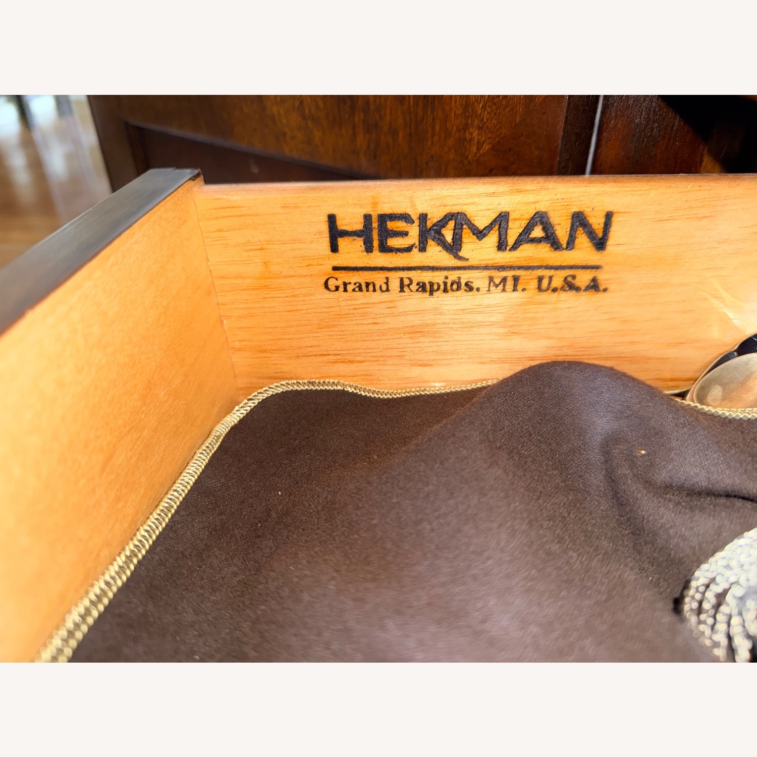 Hekman Reserve Burl Wood & Marble Top Buffet - image-3