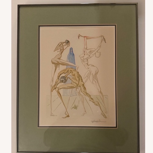 Used Salvador Dali Inhabitants of Prado Signed Litho for sale on AptDeco