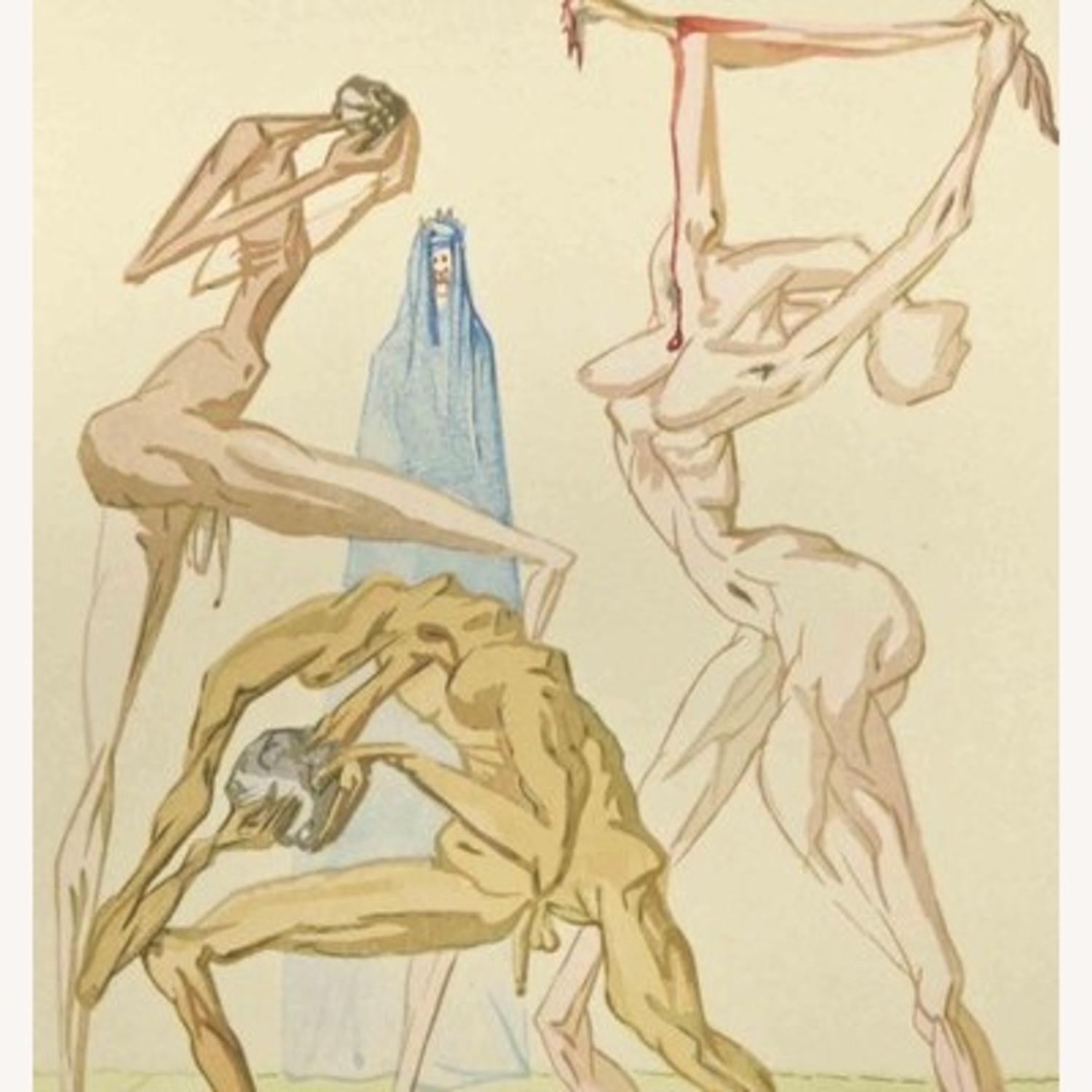 Salvador Dali Inhabitants of Prado Signed Litho - image-5