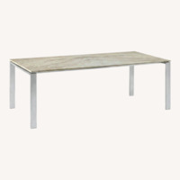 Room & Board Rand White Ceramic Dining Table