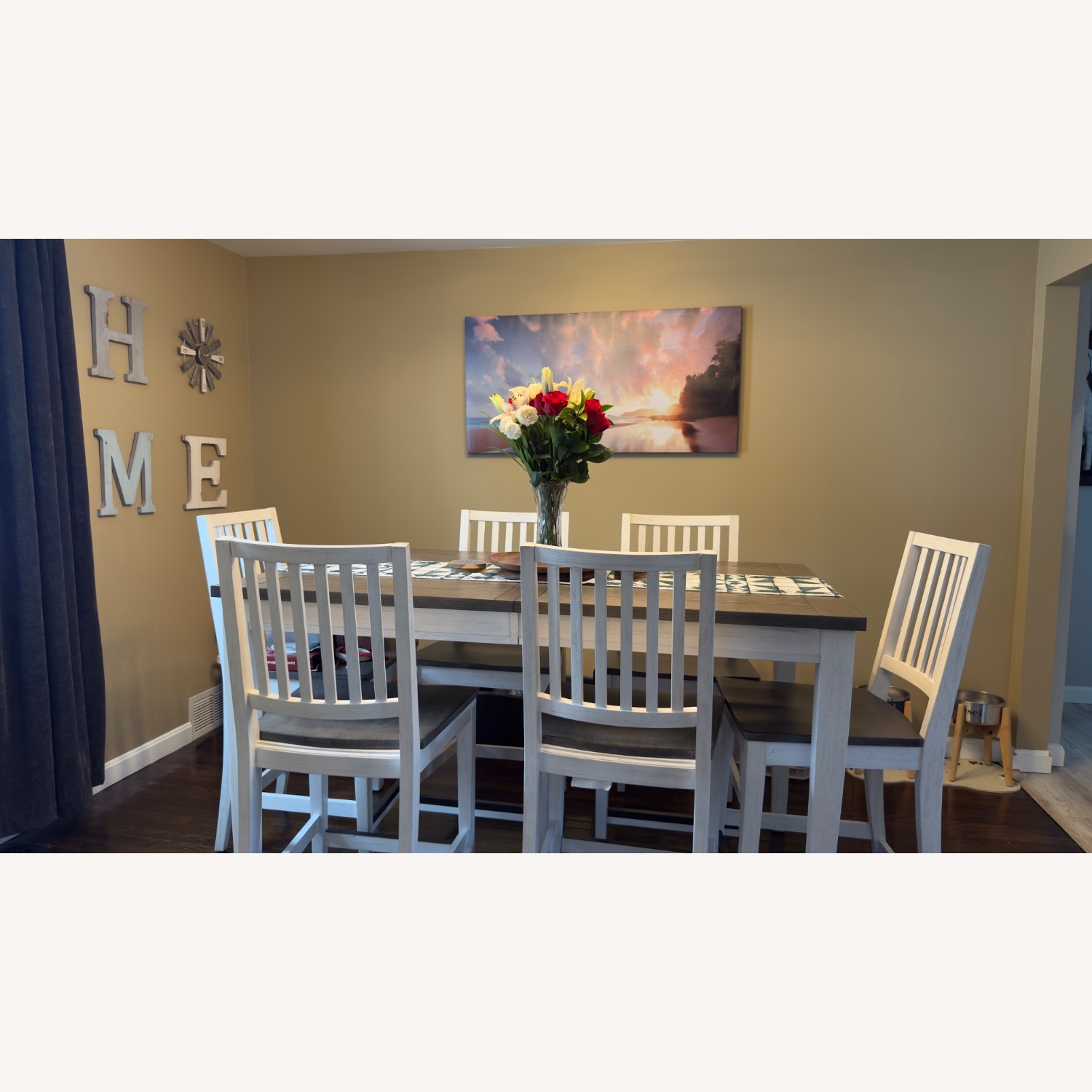 Jordan's Furniture Dark Gray Dining Sets - image-1