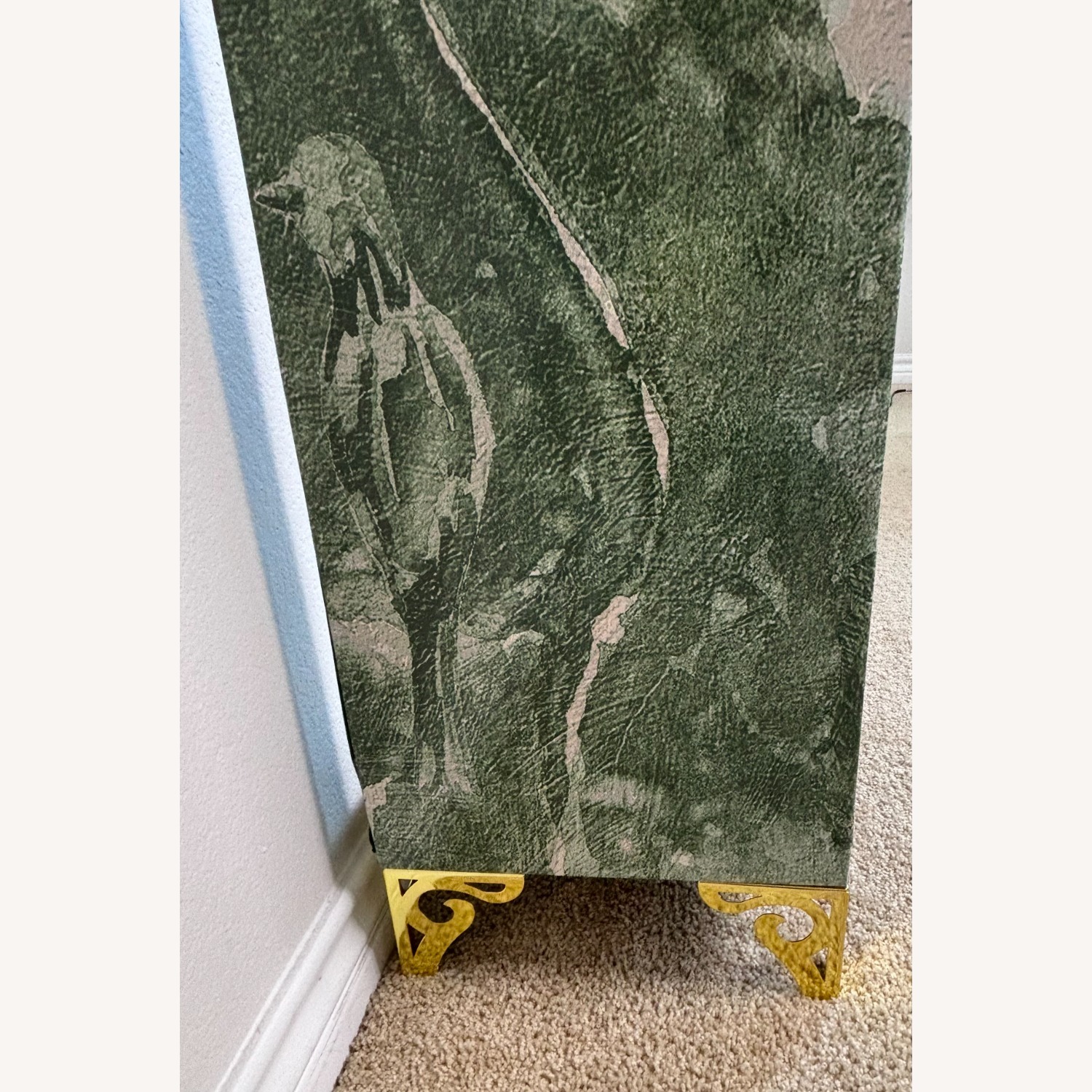 Green Baroque Woodlands & Birds Scene Table - image-2