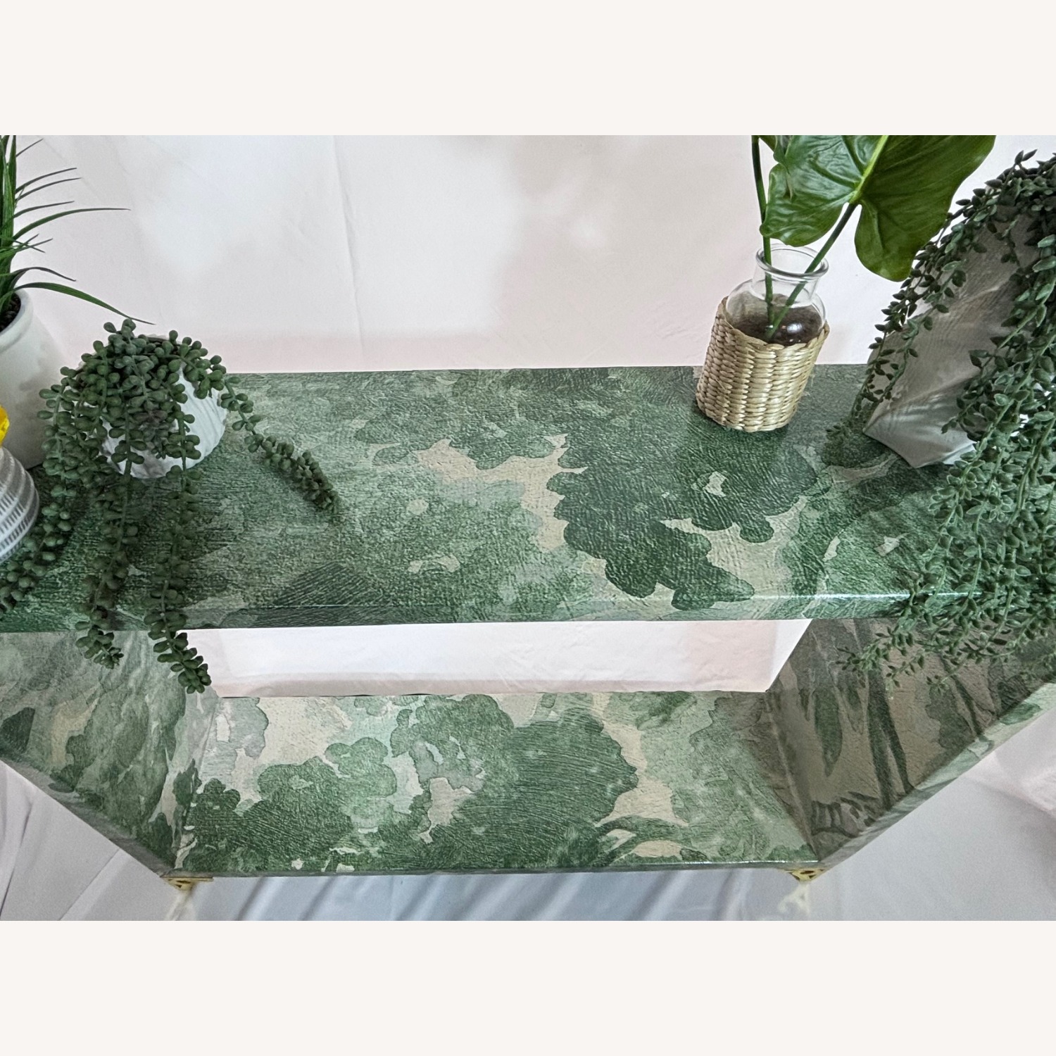 Green Baroque Woodlands & Birds Scene Table - image-7