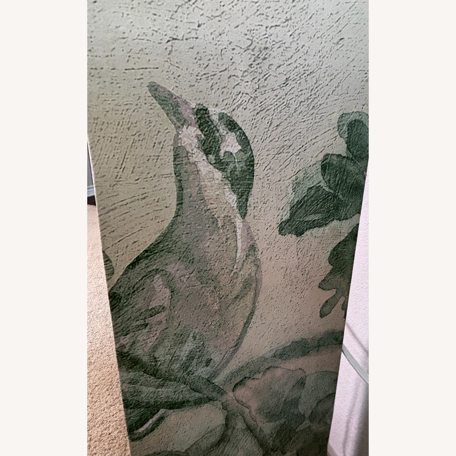 Green Baroque Woodlands & Birds Scene Table - image-11