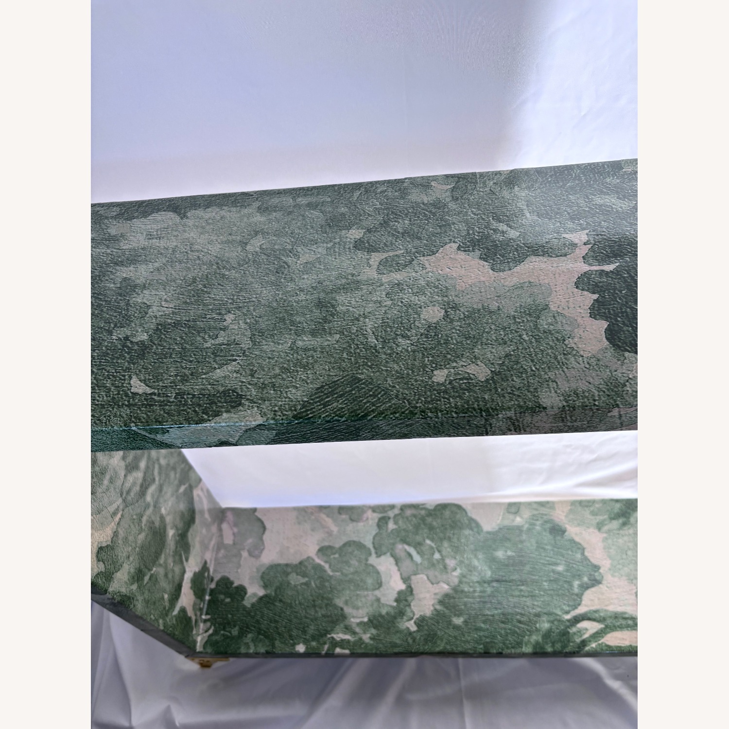 Green Baroque Woodlands & Birds Scene Table - image-5