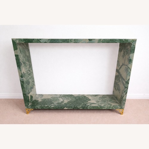 Used Green Baroque Woodlands & Birds Scene Table for sale on AptDeco