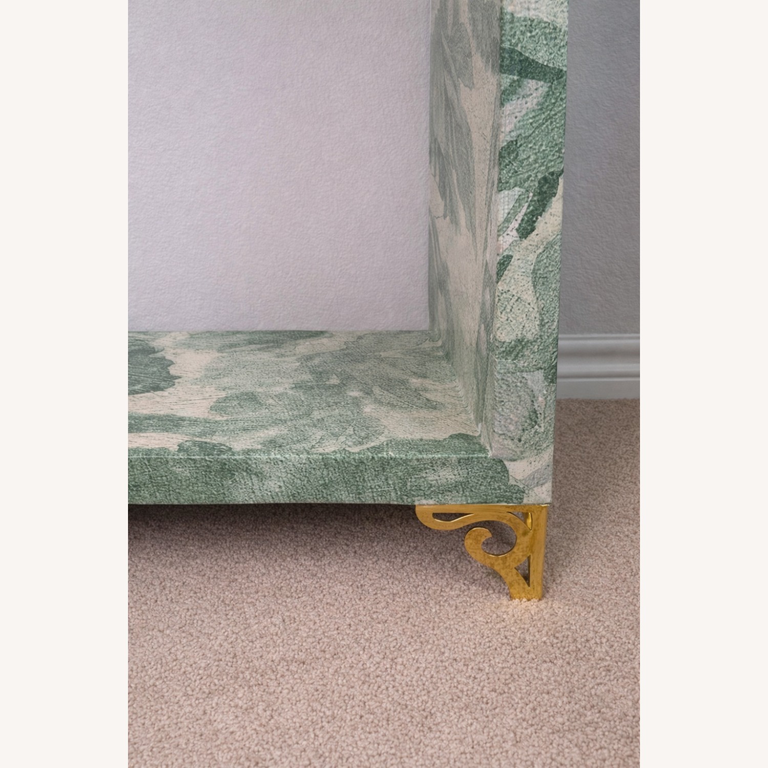 Green Baroque Woodlands & Birds Scene Table - image-8