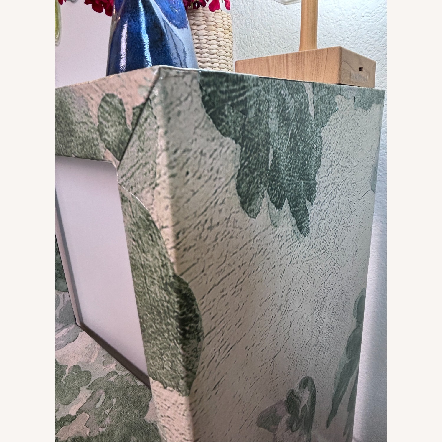 Green Baroque Woodlands & Birds Scene Table - image-3