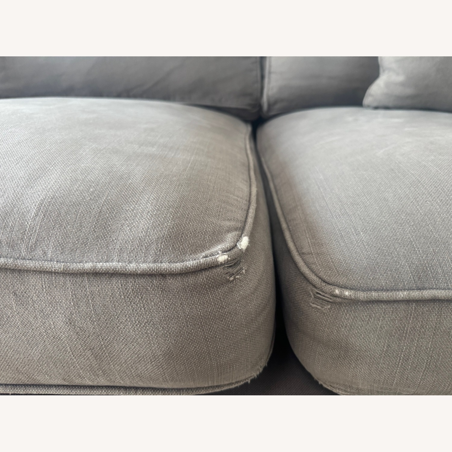 Lee Industries Dark Gray Cotton 3+ Seater Sofa - image-4