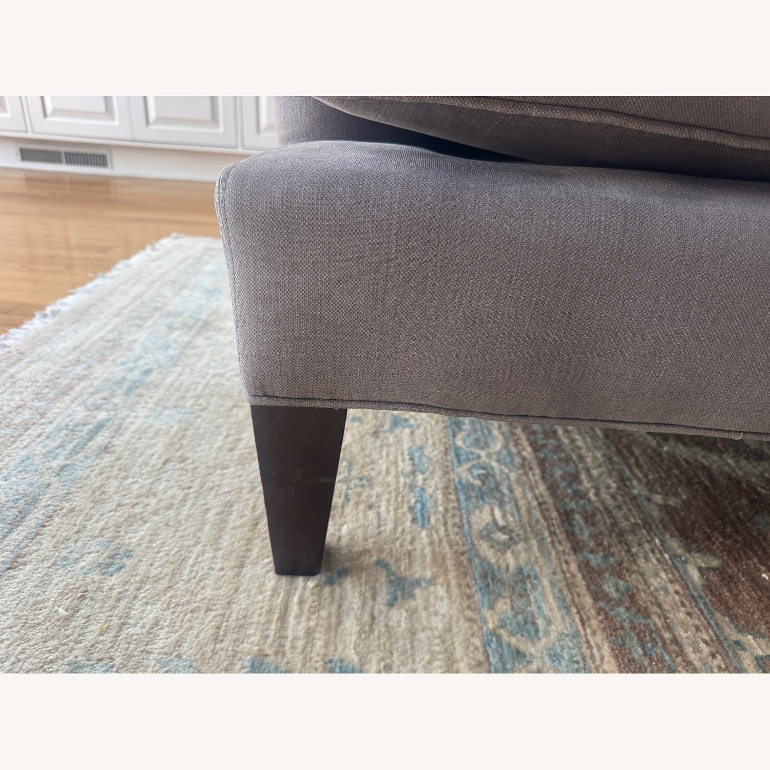 Lee Industries Dark Gray Cotton 3+ Seater Sofa - image-5