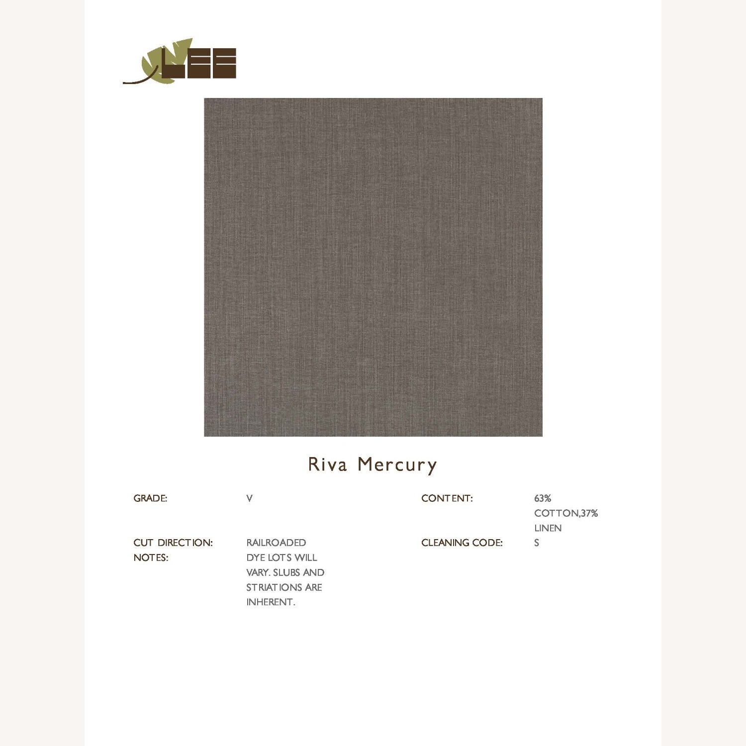 Lee Industries Dark Gray Cotton 3+ Seater Sofa - image-8