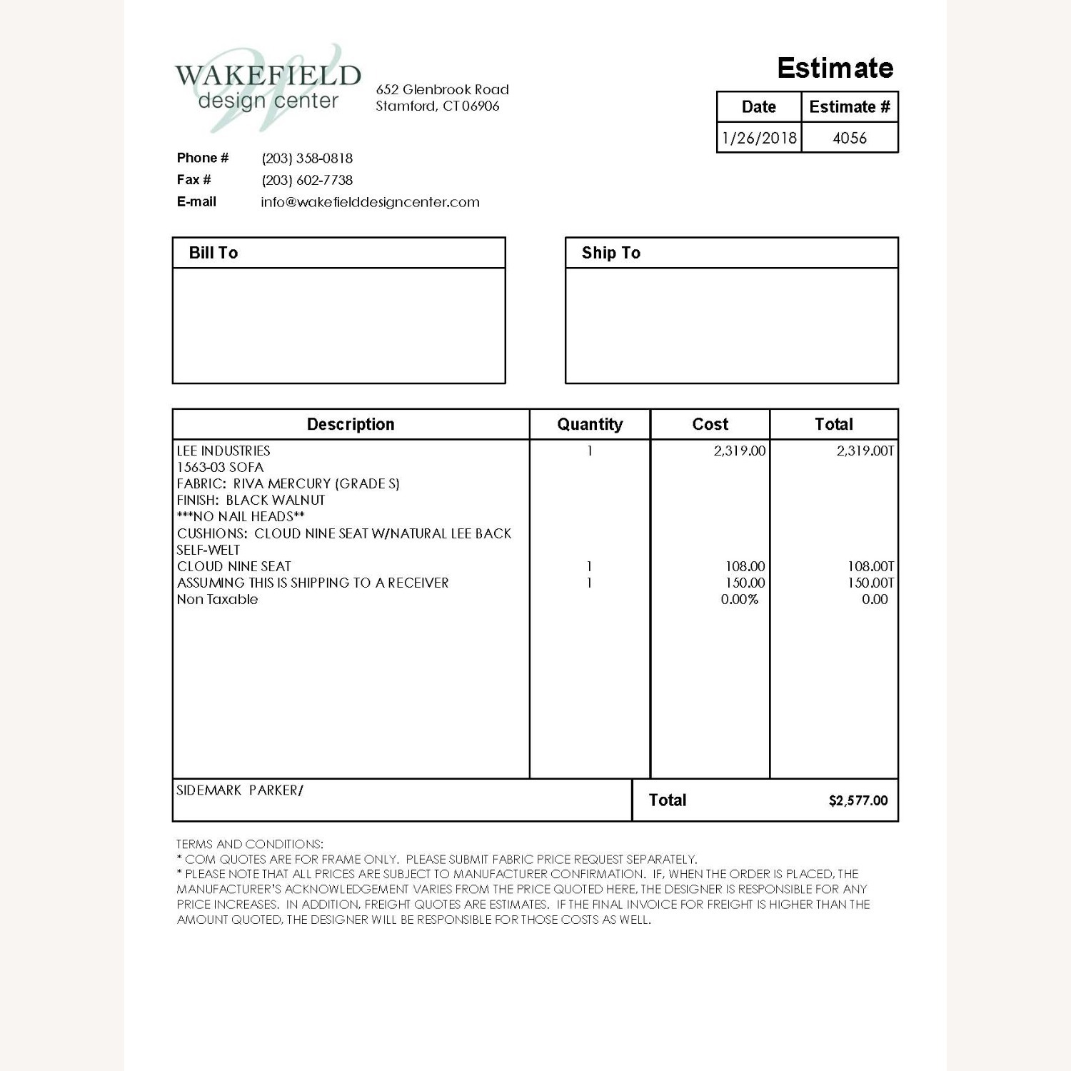 Lee Industries Dark Gray Cotton 3+ Seater Sofa - image-9