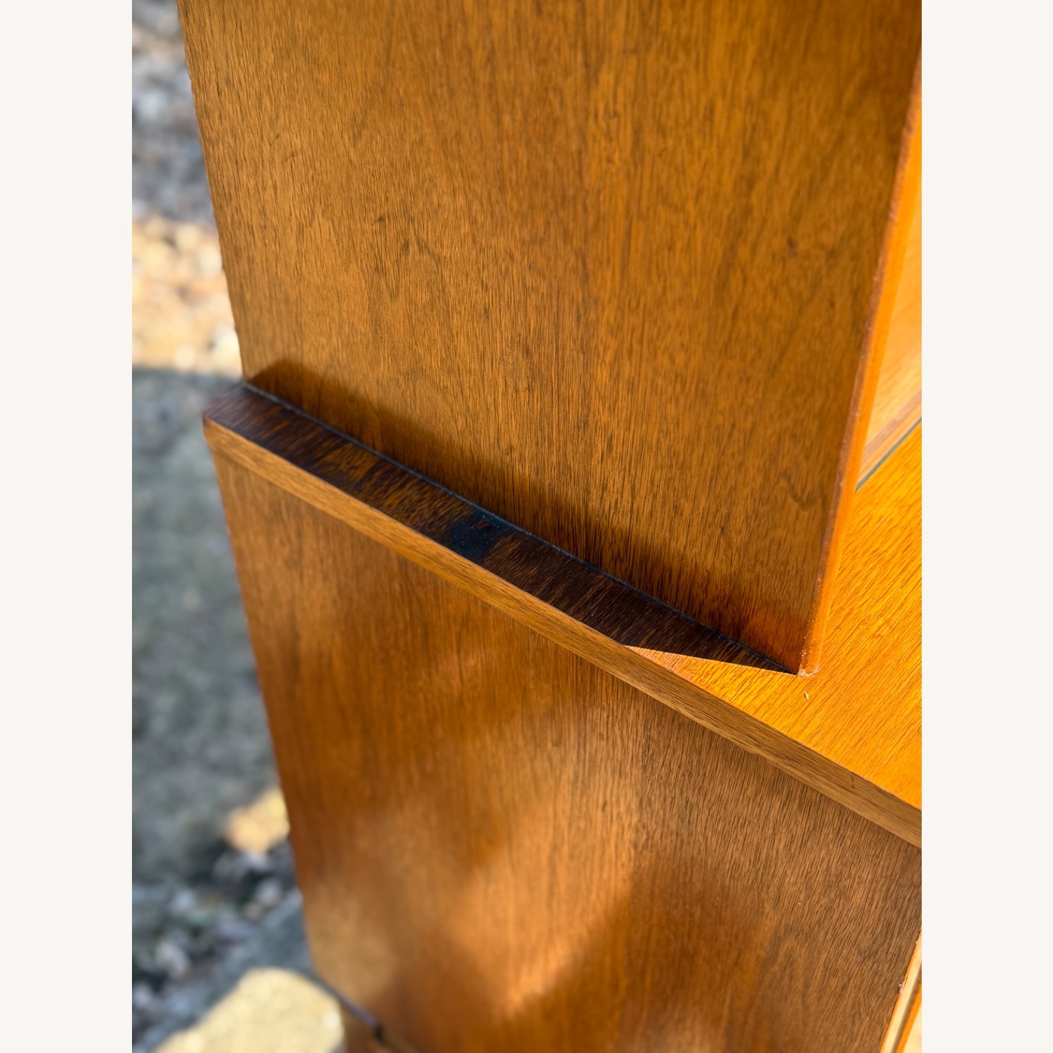 American Mid Century Modern Walnut China Cabinet - image-3