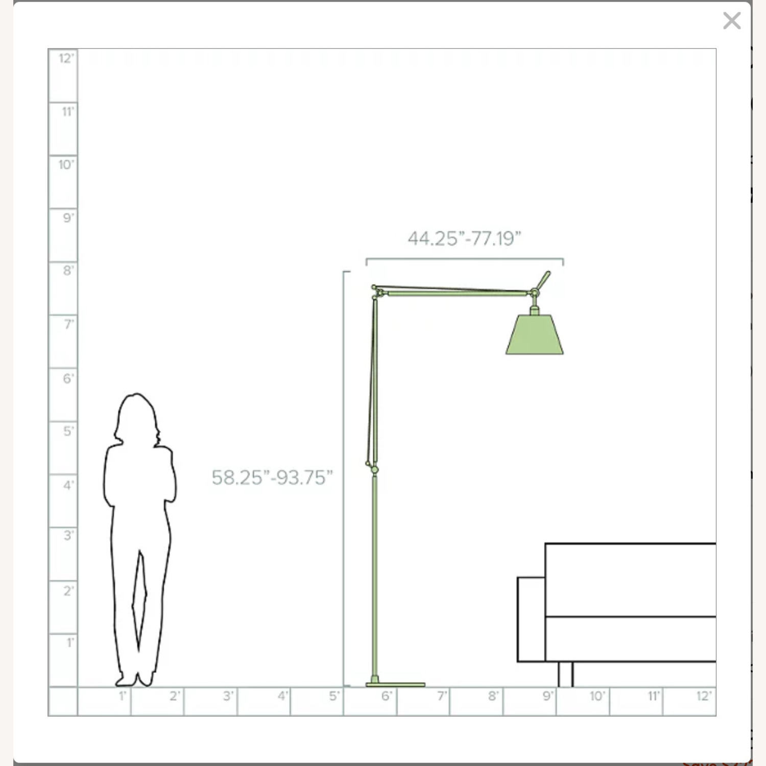 Tolomeo with 17" alumininum Shade - image-1