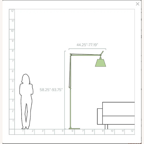 Used Tolomeo with 17" alumininum Shade for sale on AptDeco