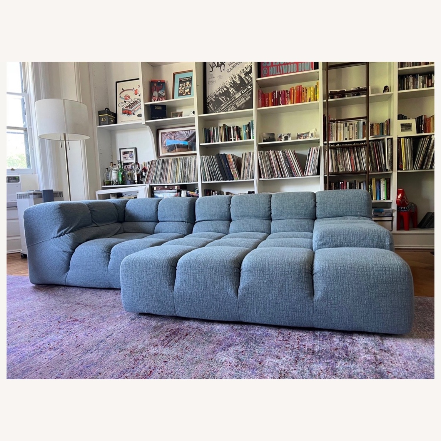 B&B Italia Blue Fabric 2 Piece Sectional - image-2