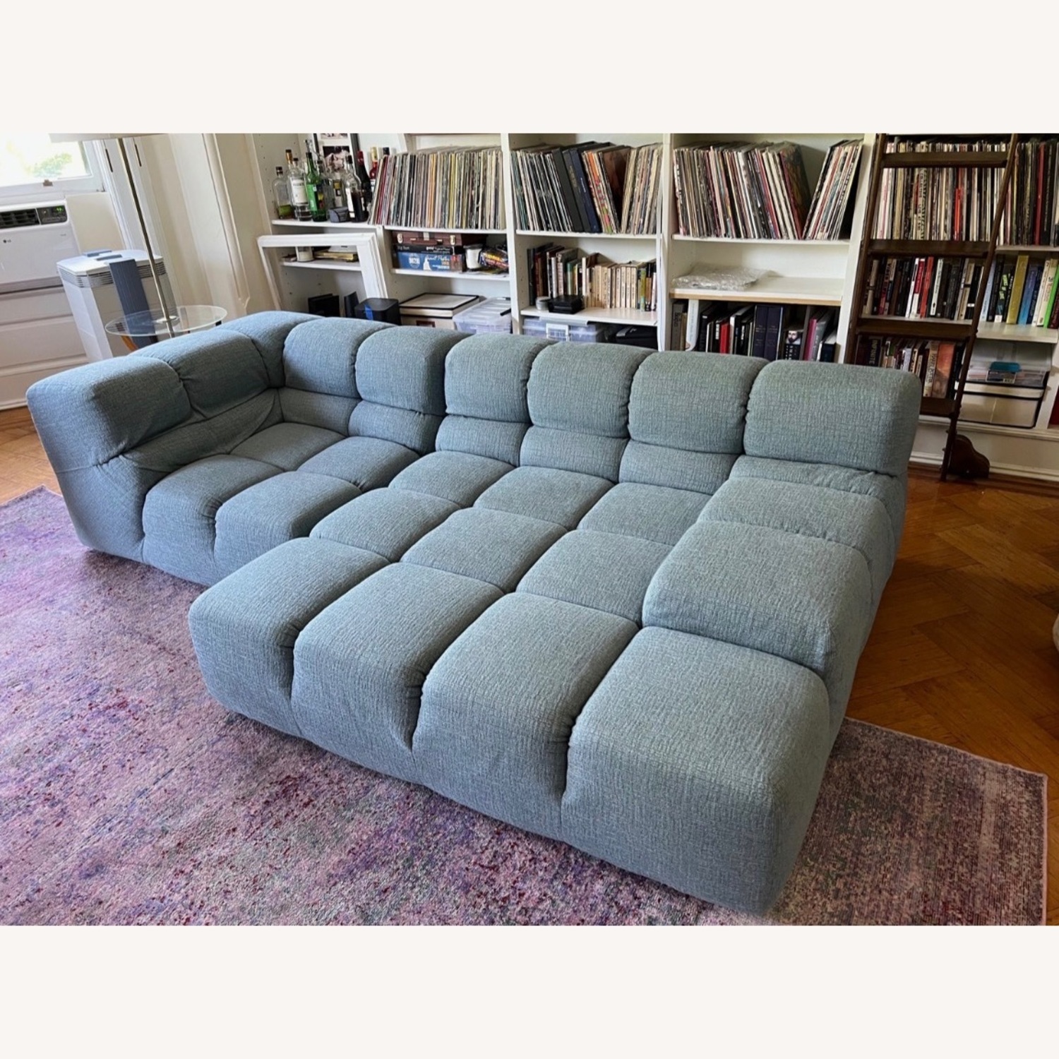 B&B Italia Blue Fabric 2 Piece Sectional - image-1