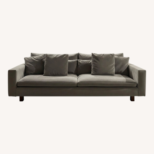 Used West Elm Dark Gray Velvet 3+ Piece Sectional for sale on AptDeco