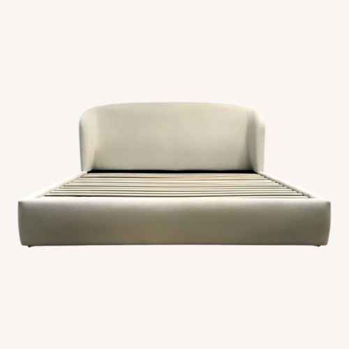 Used Castlery Auburn Bouclé Storage King Size Bed for sale on AptDeco