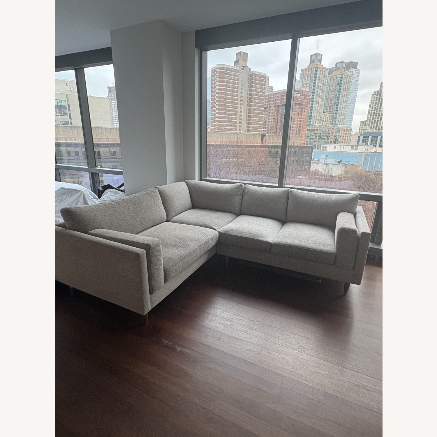 Benchmade - Custom Light Gray 2 Piece Sectional - image-2