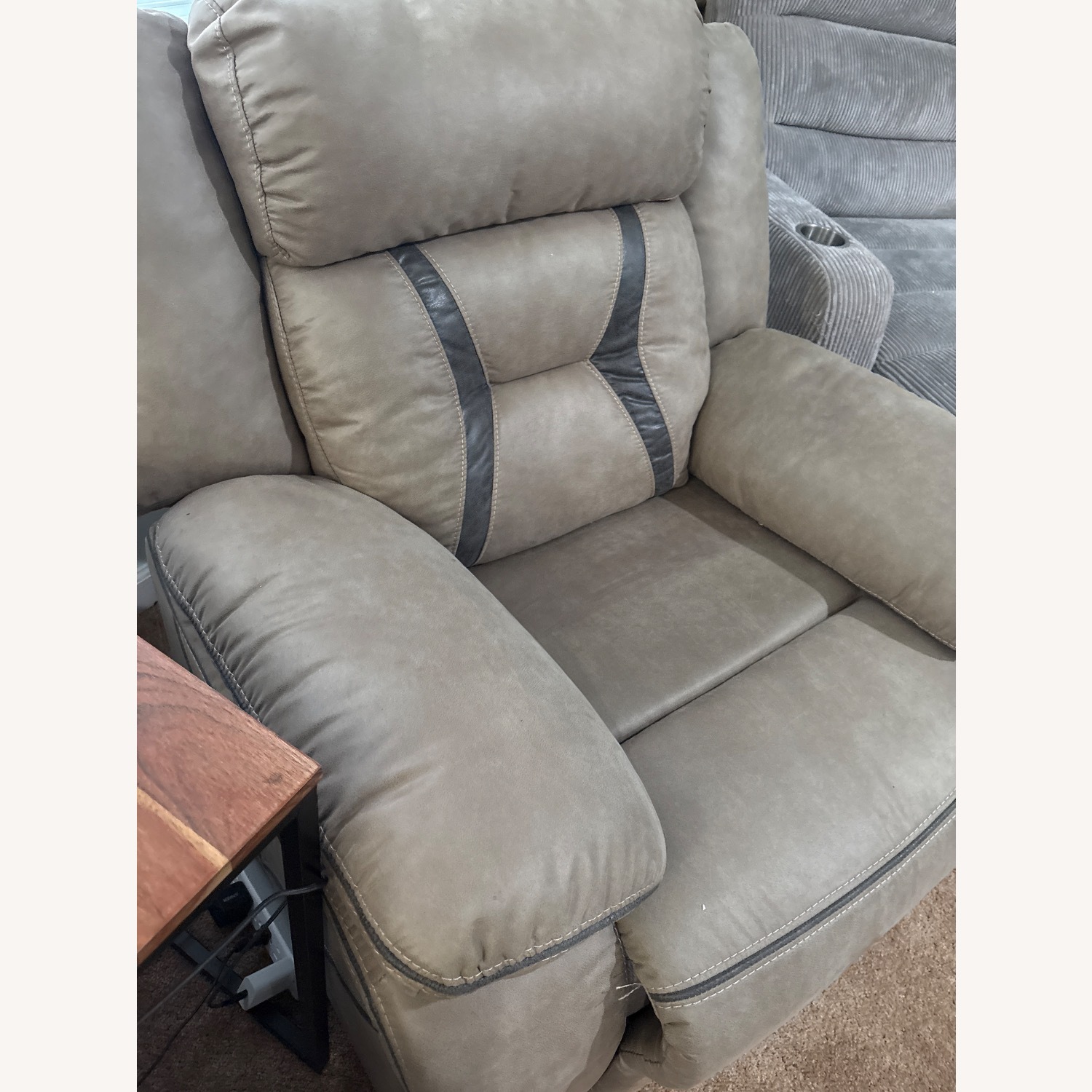 Bob's Discount Furniture Light Brown Recliner - image-3