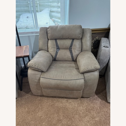Used Bob's Discount Furniture Light Brown Recliner for sale on AptDeco