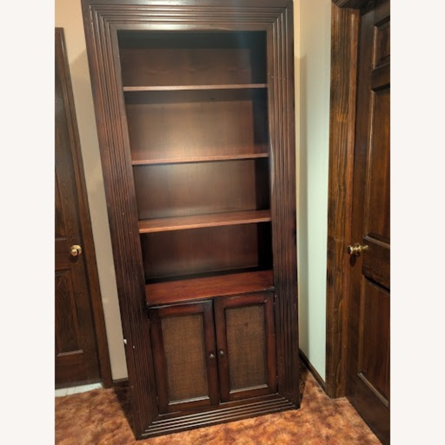 Macy's Dark Brown Wood Bookcase - image-2