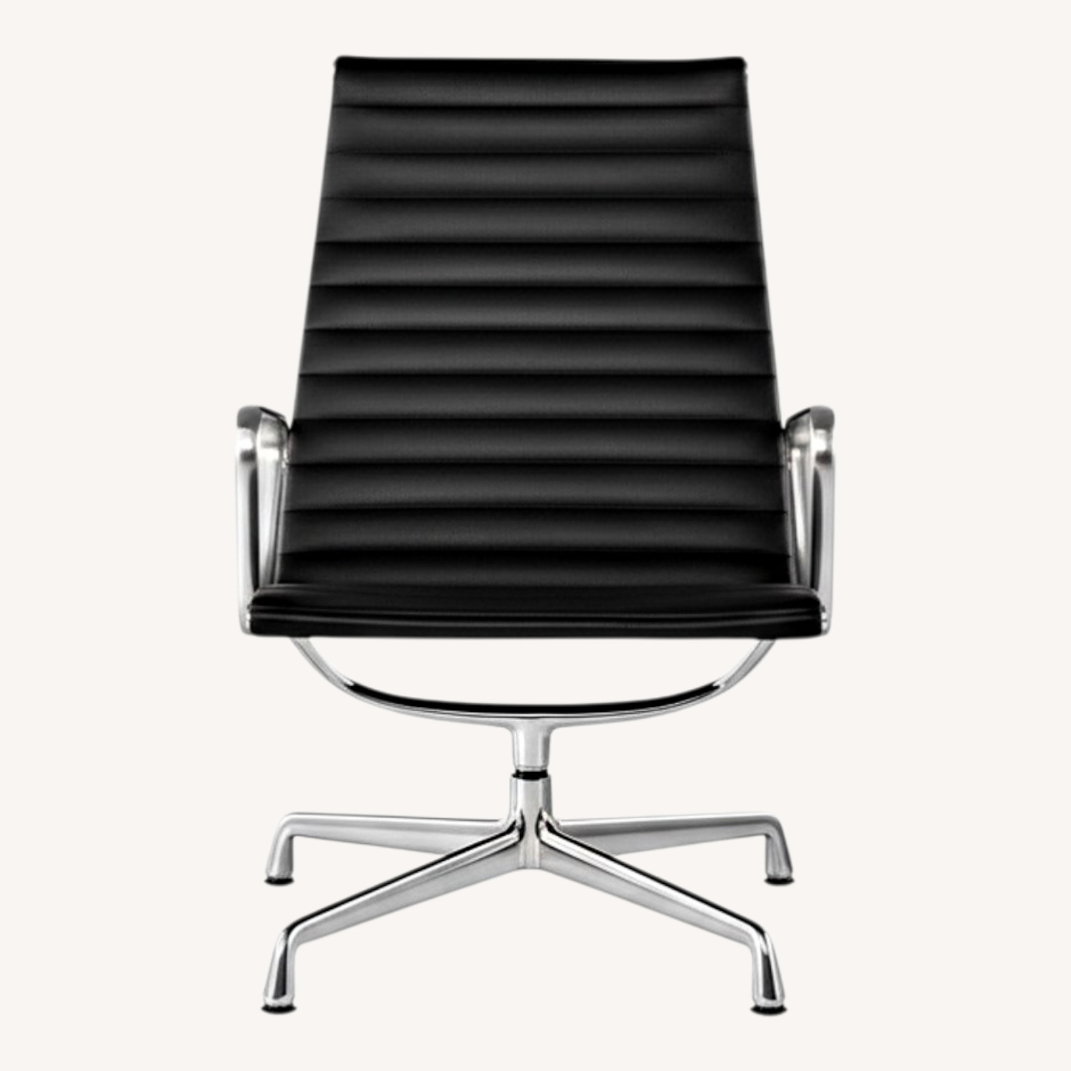 Herman Miller Eames Black Leather Recliner - image-0