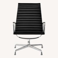 Herman Miller Eames Black Leather Recliner