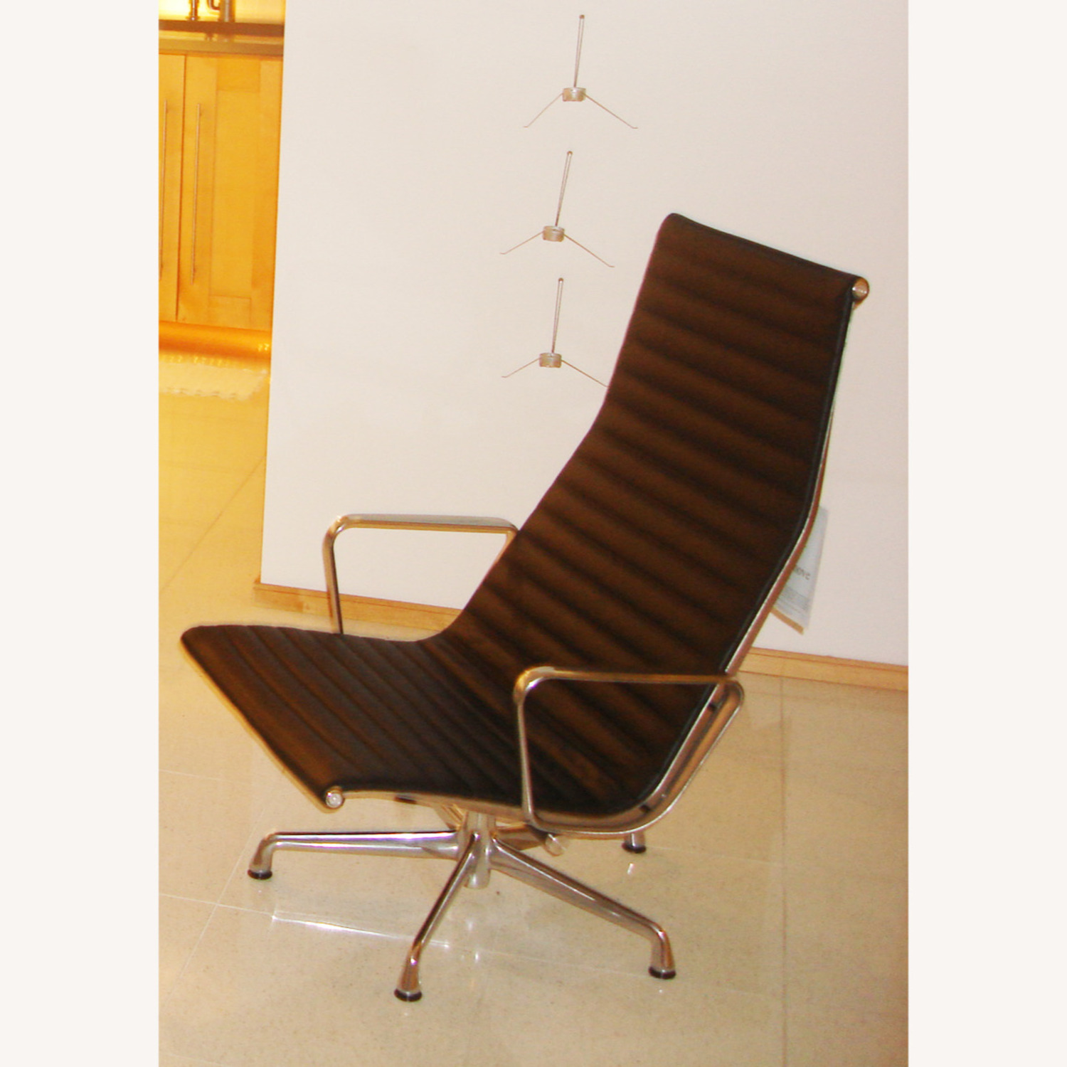 Herman Miller Eames Black Leather Recliner - image-3