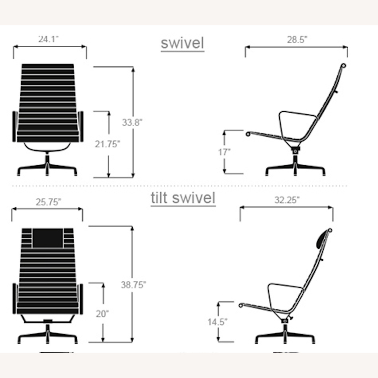 Herman Miller Eames Black Leather Recliner - image-5