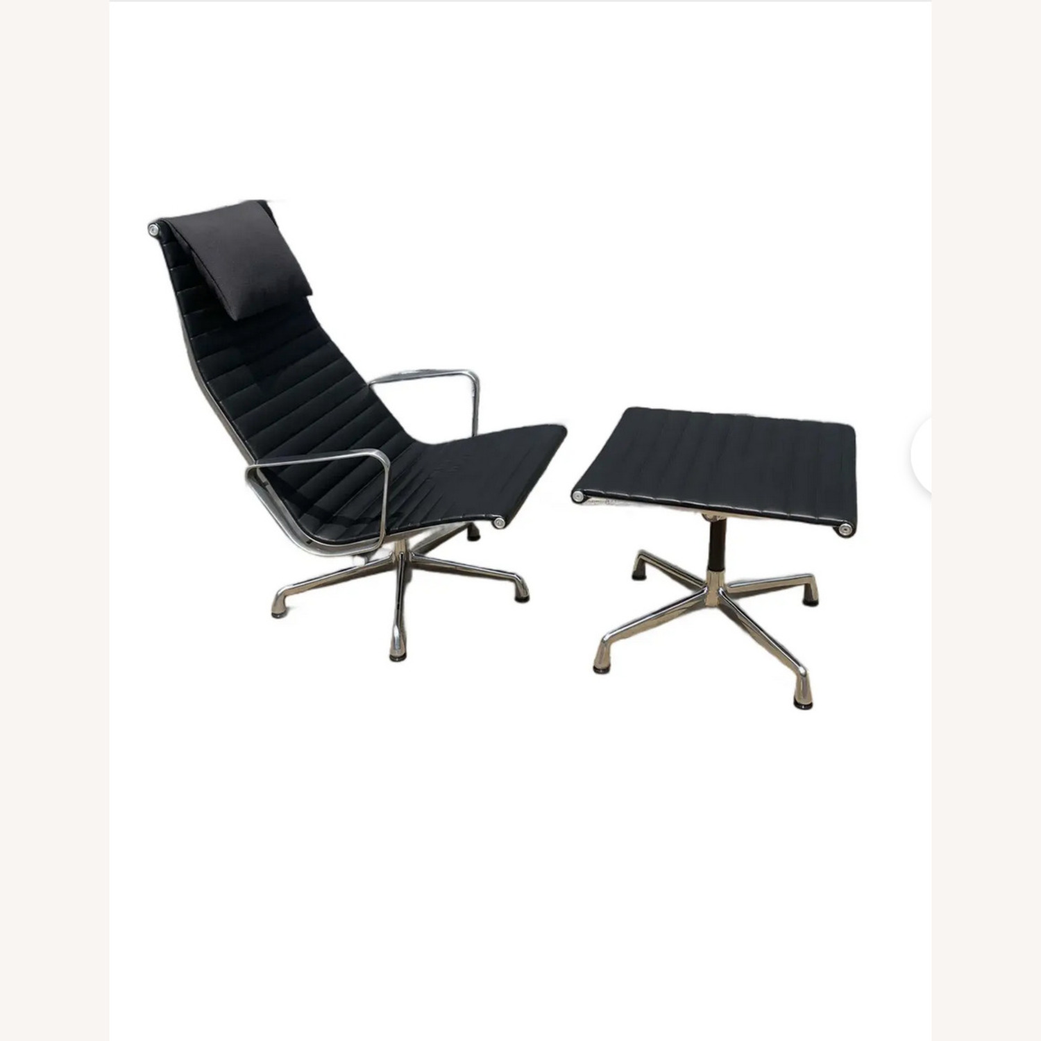 Herman Miller Eames Black Leather Recliner - image-4
