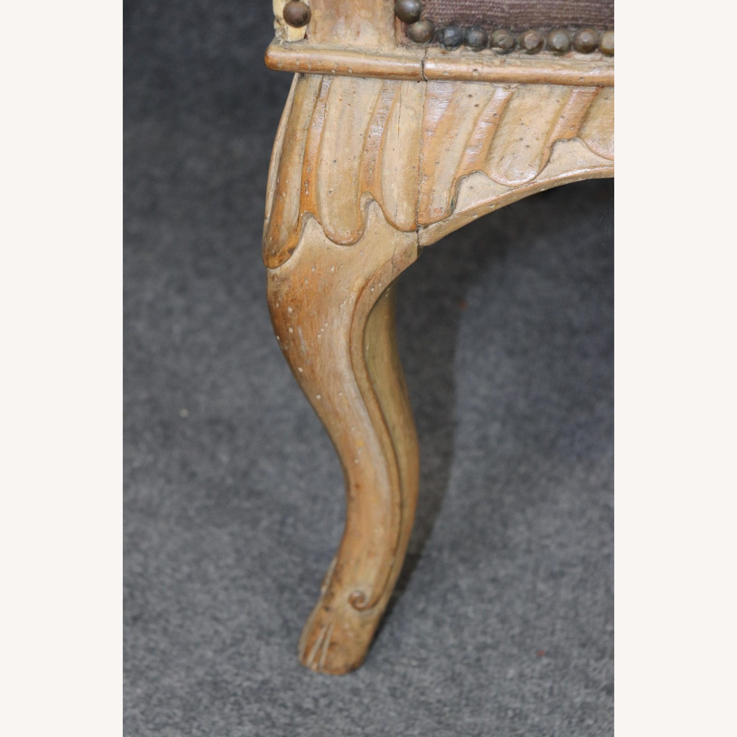 18th Century French Louis XV Needlepoint Settee  - image-6